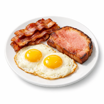 IHOP Egg Combos Bacon & Breakfast with Slice Of Country-Style Ham