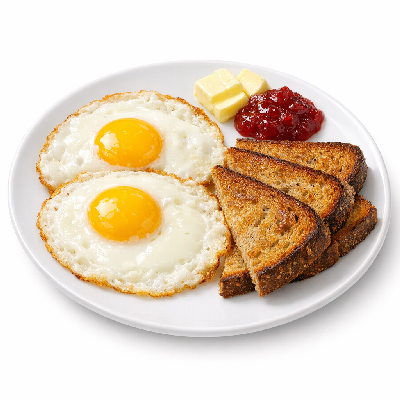 IHOP Egg Combos Weekday Breakfast Special Add a Side Toast with Butter & Jam Jelly Rye