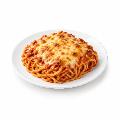 Iron Skillet Baked Spaghetti