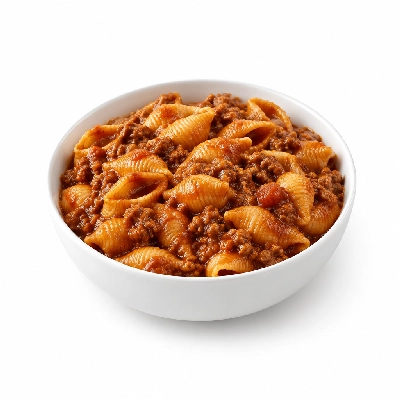 Iron Skillet Beef and Pasta Shell Casserole