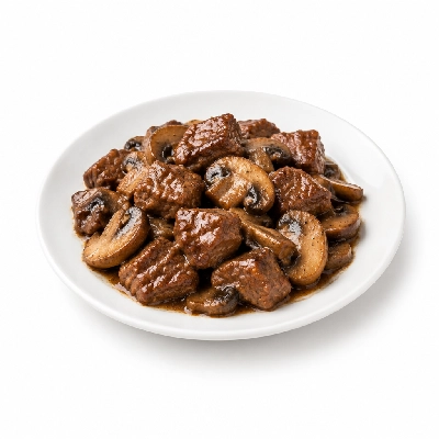 Iron Skillet Beef Tips and Mushrooms