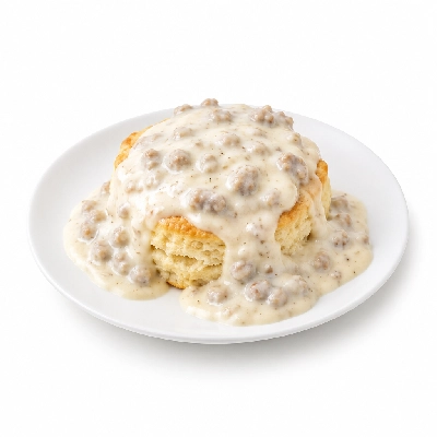 Iron Skillet Biscuit and Gravy
