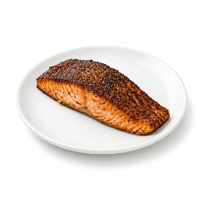 Iron Skillet Blackened Atlantic Salmon