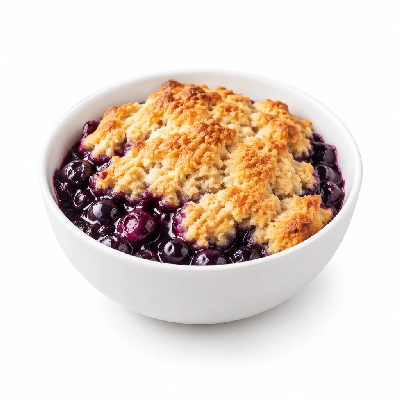 Iron Skillet Blueberry Cobbler