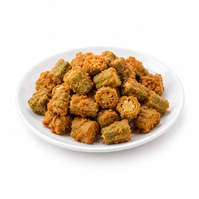 Iron Skillet Breaded Okra