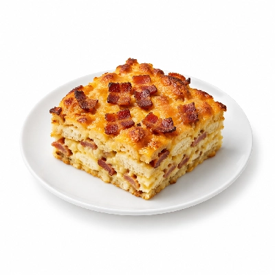 Iron Skillet Breakfast Bake with Bacon