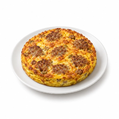 Iron Skillet Breakfast Frittata with Patties