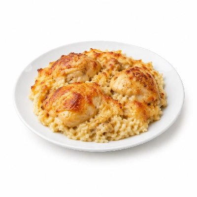 Iron Skillet Chicken and Rice Casserole