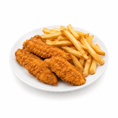 Iron Skillet Chicken Tender Basket with Fries