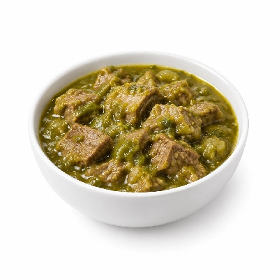 Iron Skillet Chile Verde Con Carne De Res