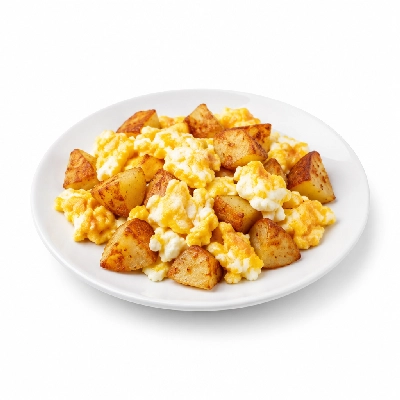 Iron Skillet Country Fresh Eggs and Potatoes