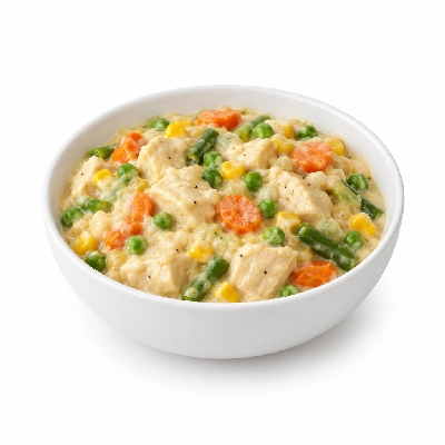 Iron Skillet Creamy Chicken and Vegetable Casserole