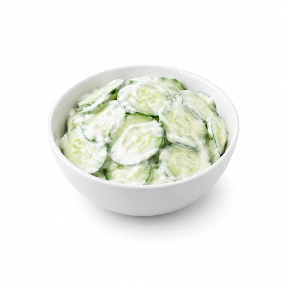 Iron Skillet Creamy Cucumber Salad