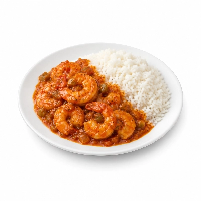Iron Skillet Creole Shrimp with Rice