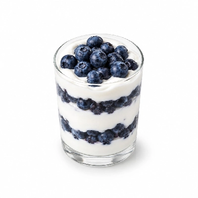 Iron Skillet Fruit and Yogurt Parfait (Blueberries)