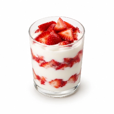 Iron Skillet Fruit and Yogurt Parfait (Strawberries)