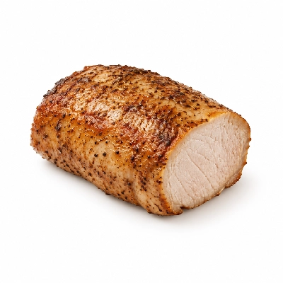 Iron Skillet Garlic and Pepper Pork Loin