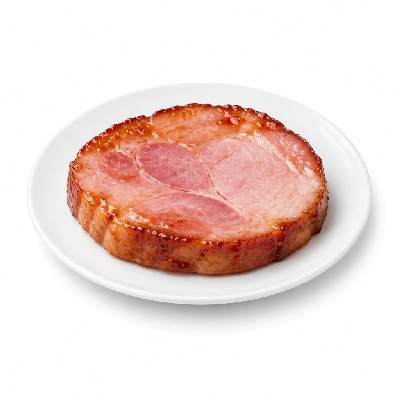 Iron Skillet Glazed Ham Steak