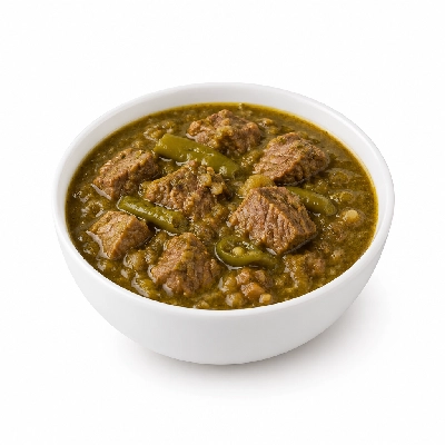 Iron Skillet Green Chili Beef Stew