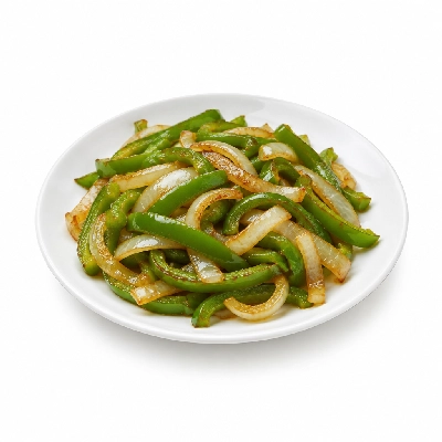 Iron Skillet Green Peppers and Onions (Sauteed)