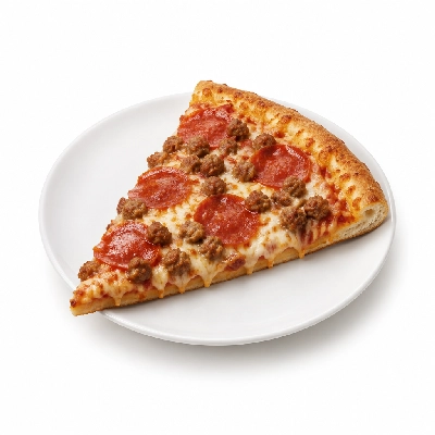Iron Skillet Half Pepperoni Half Sausage Pizza Slice (Sausage 0.17 Slice)