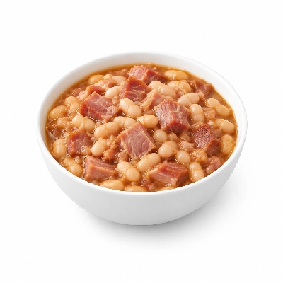 Iron Skillet Ham and Beans