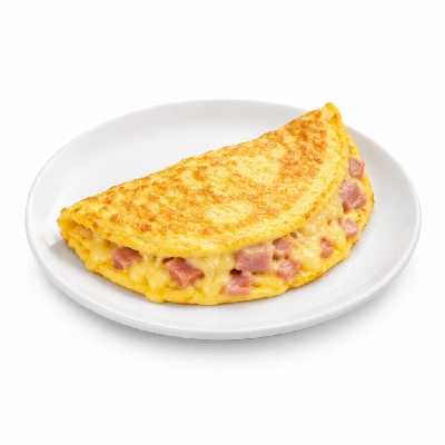 Iron Skillet Ham and Cheese Omelette