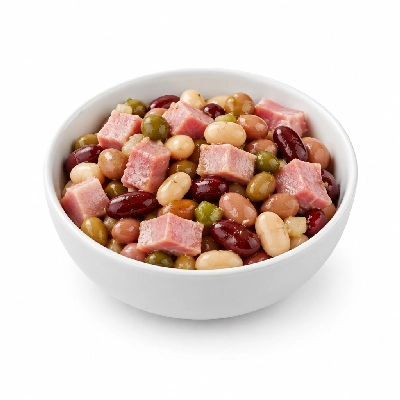Iron Skillet Ham & Four Bean Salad