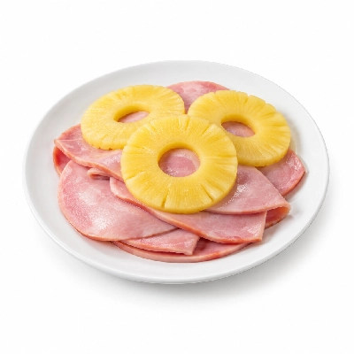 Iron Skillet Ham Slices with Pineapples