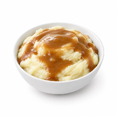 Iron Skillet Homemade Mashed Potatoes (with Brown Gravy)