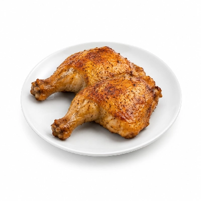 Iron Skillet Lemon Pepper Leg Quarters