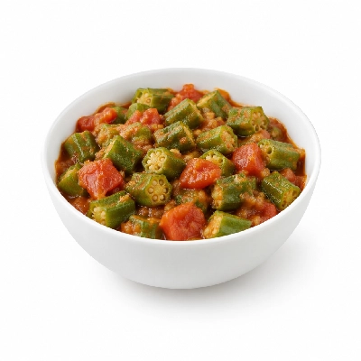 Iron Skillet Okra and Tomato Vegetable