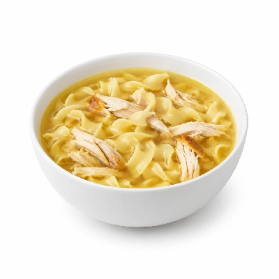 Iron Skillet Oven Roasted Turkey Noodle Soup