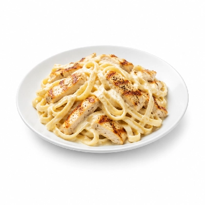 Iron Skillet Pasta Alfredo with Chicken