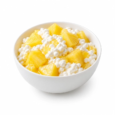 Iron Skillet Pineapple and Cottage Cheese