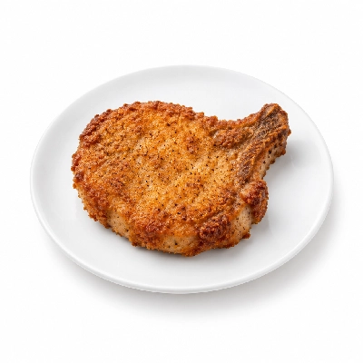 Iron Skillet Pork Chop Dinner (Fried)