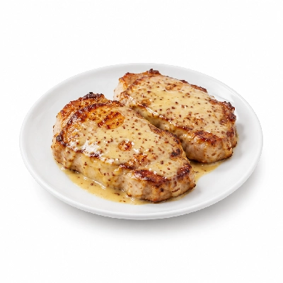 Iron Skillet Pork Chops Dijonnaise