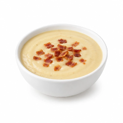 Iron Skillet Potato with Bacon Soup
