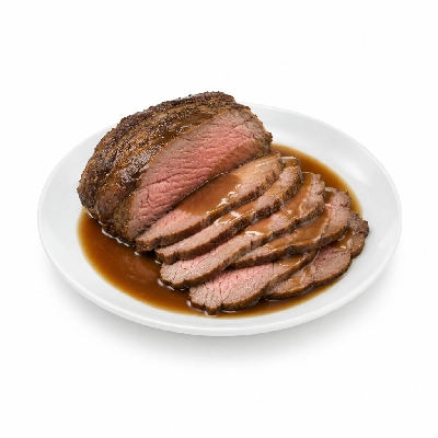 Iron Skillet Roast Beef Sliced with Au Jus