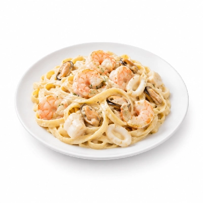 Iron Skillet Seafood Fettuccini