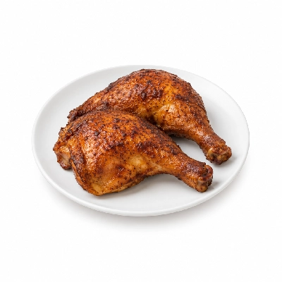 Iron Skillet Smoked Leg Quarters