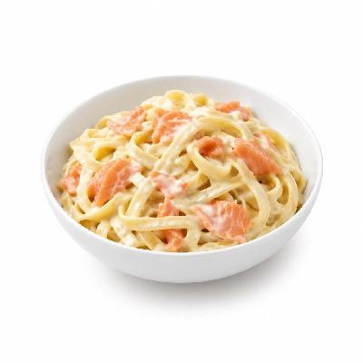 Iron Skillet Smoked Salmon Pasta Alfredo