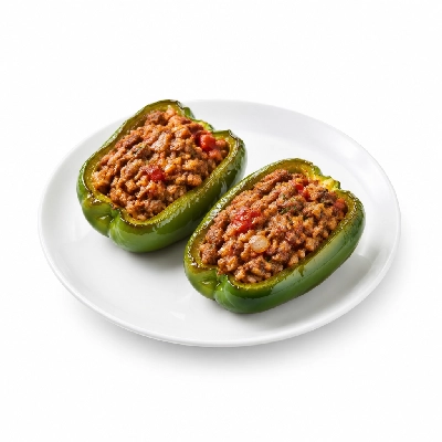 Iron Skillet Stuffed Peppers