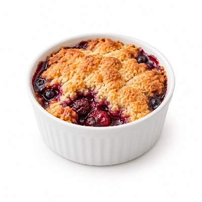 Iron Skillet Summer Berry Cobbler