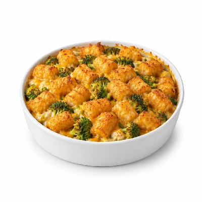 Iron Skillet Tater Tot & Broccoli Casserole