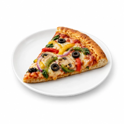 Iron Skillet Vegetable Pizza Slice (0.17 Pie)
