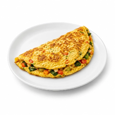 Iron Skillet Veggie Omelette