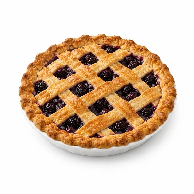 Iron Skillet Whole Blackberry Pie