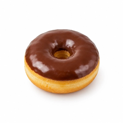 Iron Skillet Yellow Cake Donut (Chocolate Icing)