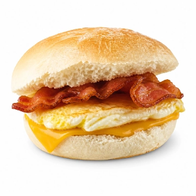 Jersey Mike's Breakfast Sandwiches Bacon Egg and Cheese White